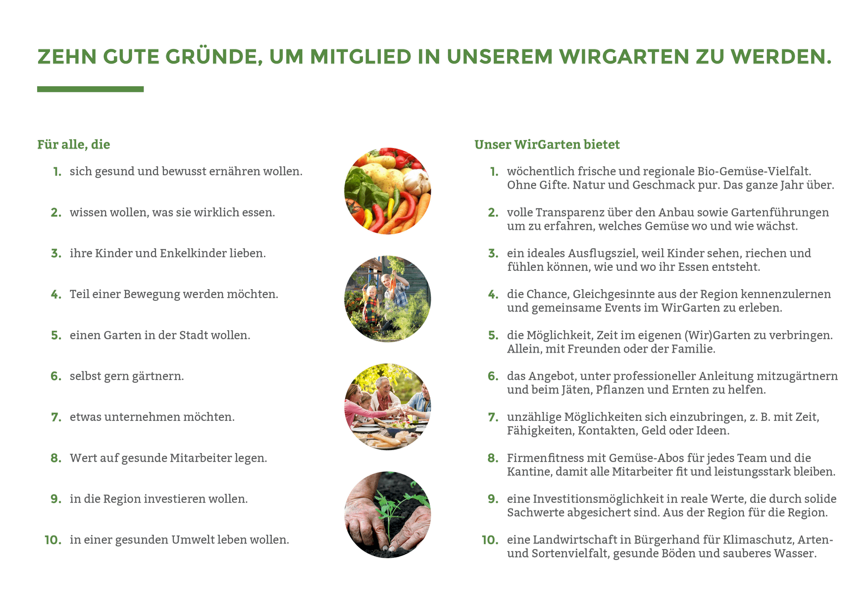 Warum Mitglied bei WirGarten werden? 10 gute Gründe